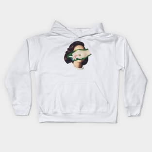 Smoking Lady Kids Hoodie